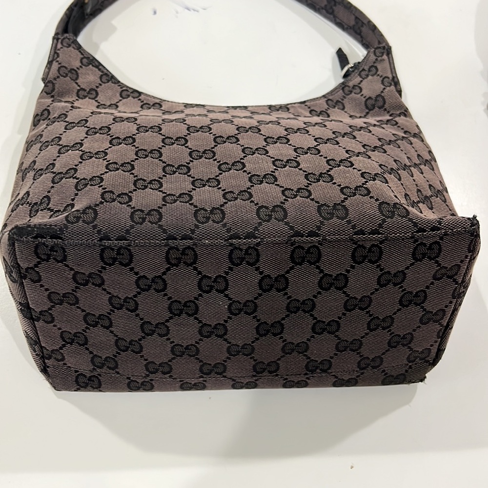 Vintage Gucci Monogram Bag Brown - Picture 8 of 10